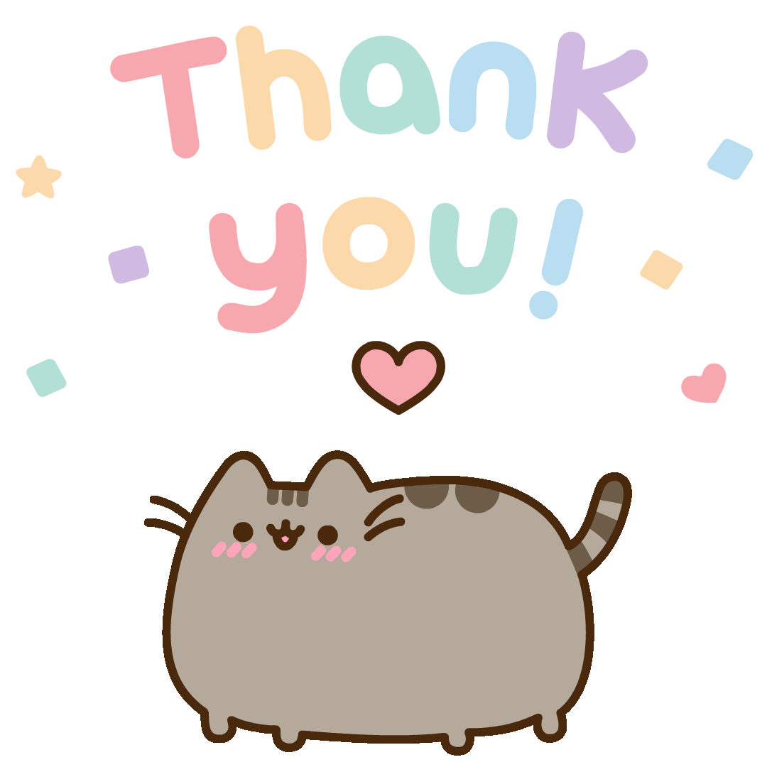 Cat Thank You Sticker By Pusheen For Ios & Android | Giphy | Thank You Gifs,  Pusheen, Thank You Wallpaper