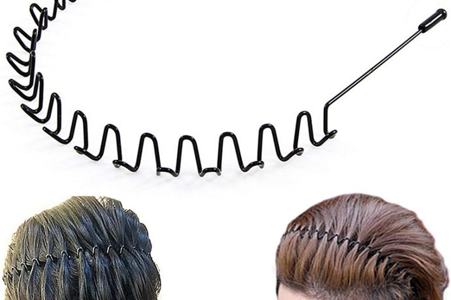 Amazon.Com : Bodbop Metal Hair Band For Men Headband Women Hair Bands Men  Unisex Black Wavy Spring Outdoor Sports Headbands For Men'S Hair Band Hoop  Clips Women Accessories Simple Elastic Non Slip