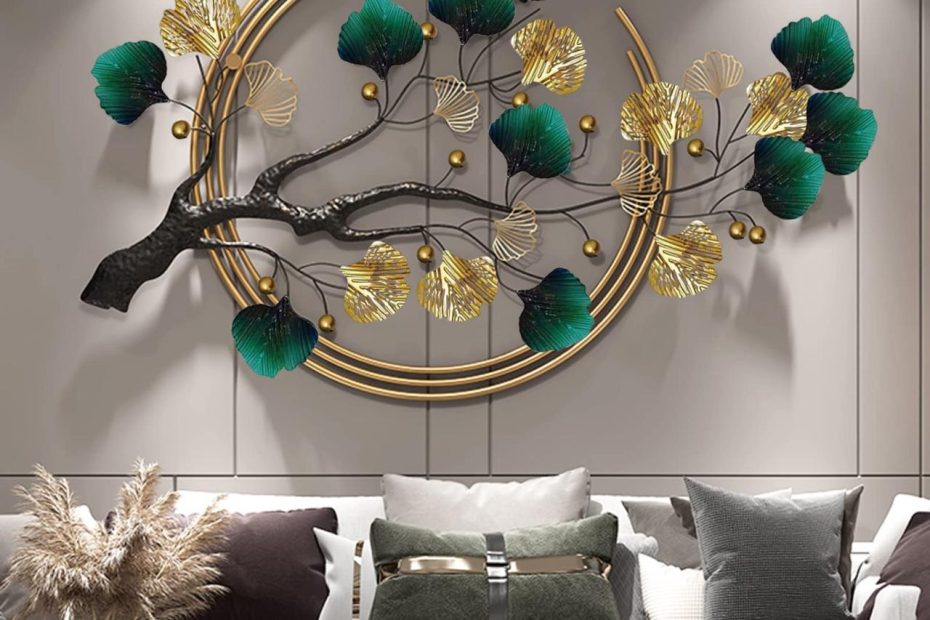 Amazon.Com: Ainydie Large Metal Wall Nature Art Home Decor, Modern Luxury  Wall Art Sculpture, Wall Hanging Decor For Living Room Bedroom Bathroom  Indoor,110X68Cm : Home & Kitchen