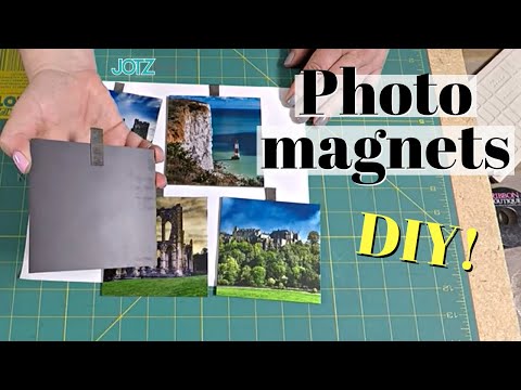 Make your own PHOTO MAGNETS! Great gifts! Easy DIY! | Personalized magnets