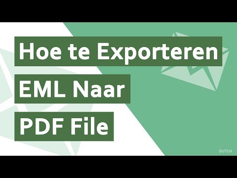 Hoe EML exporteren naar PDF-document? | Exporteer direct EML-bestanden naar PDF met bijlagen